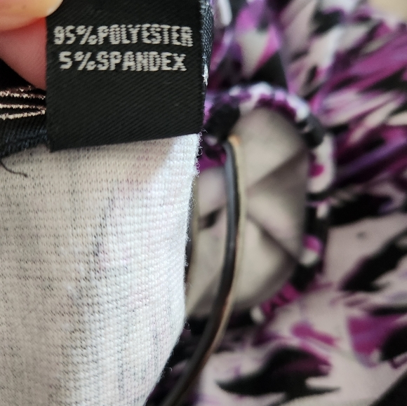 SEDUCTIONS Purple peplum shirt - Picture 5 of 7